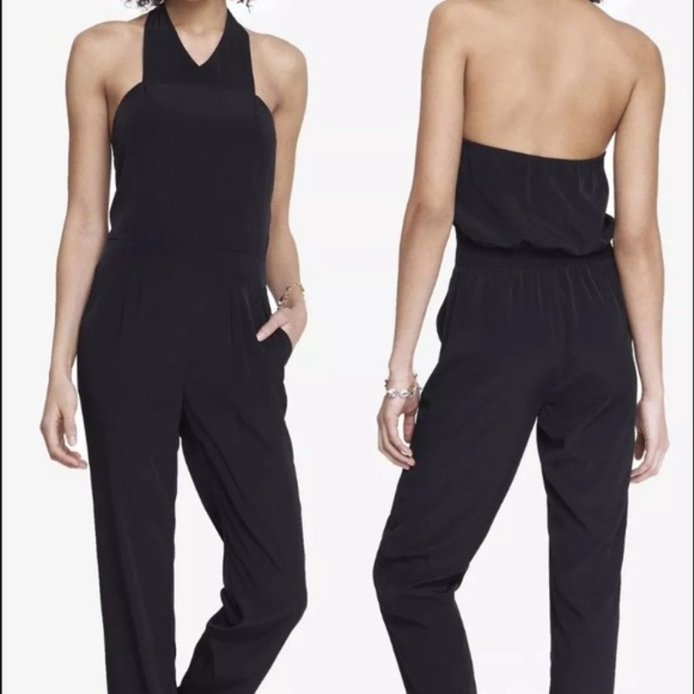 EXPRESS Black Halter Jumpsuit | Size 4